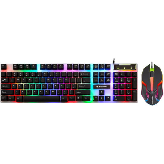 Jertech Stars KM170 Multi LED Light Keyboard and Mouse Combo