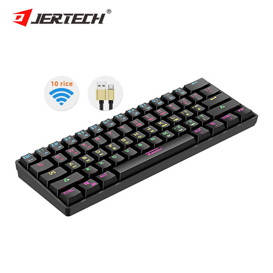 Jertech JK530 Linear Mechanical Switch 60% RGB Backlit Keyboard