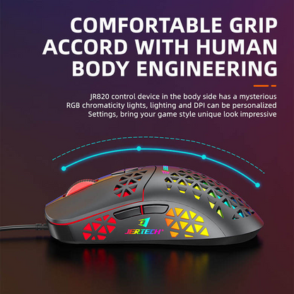 Jertech Control JR820 Macro Pro Gaming Mouse 4800DPI