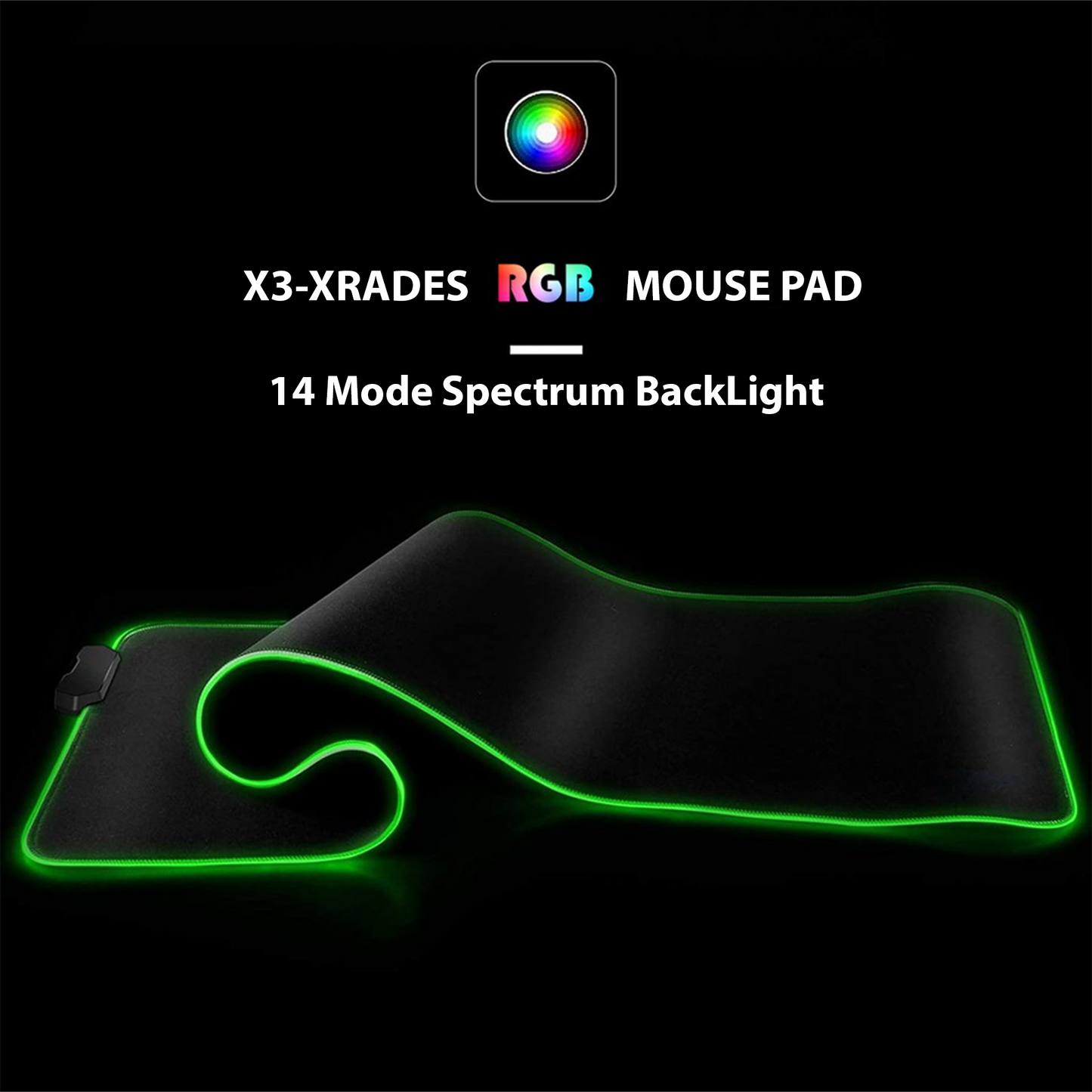 X3 - Xrades RGB Mouse Pad (Black)