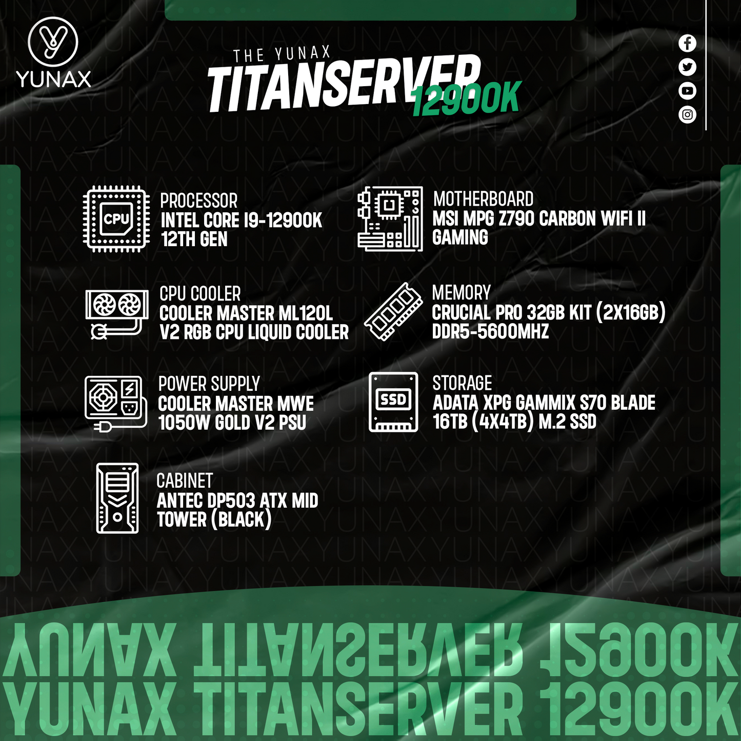 Yunax TitanServer 12900K