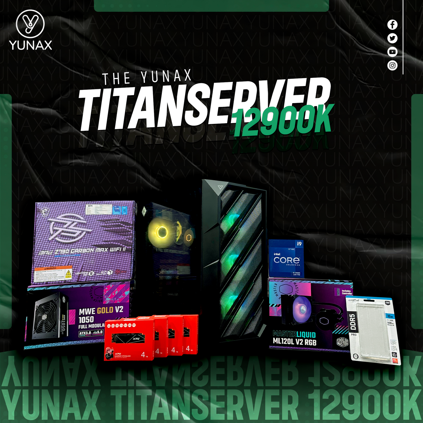 Yunax TitanServer 12900K