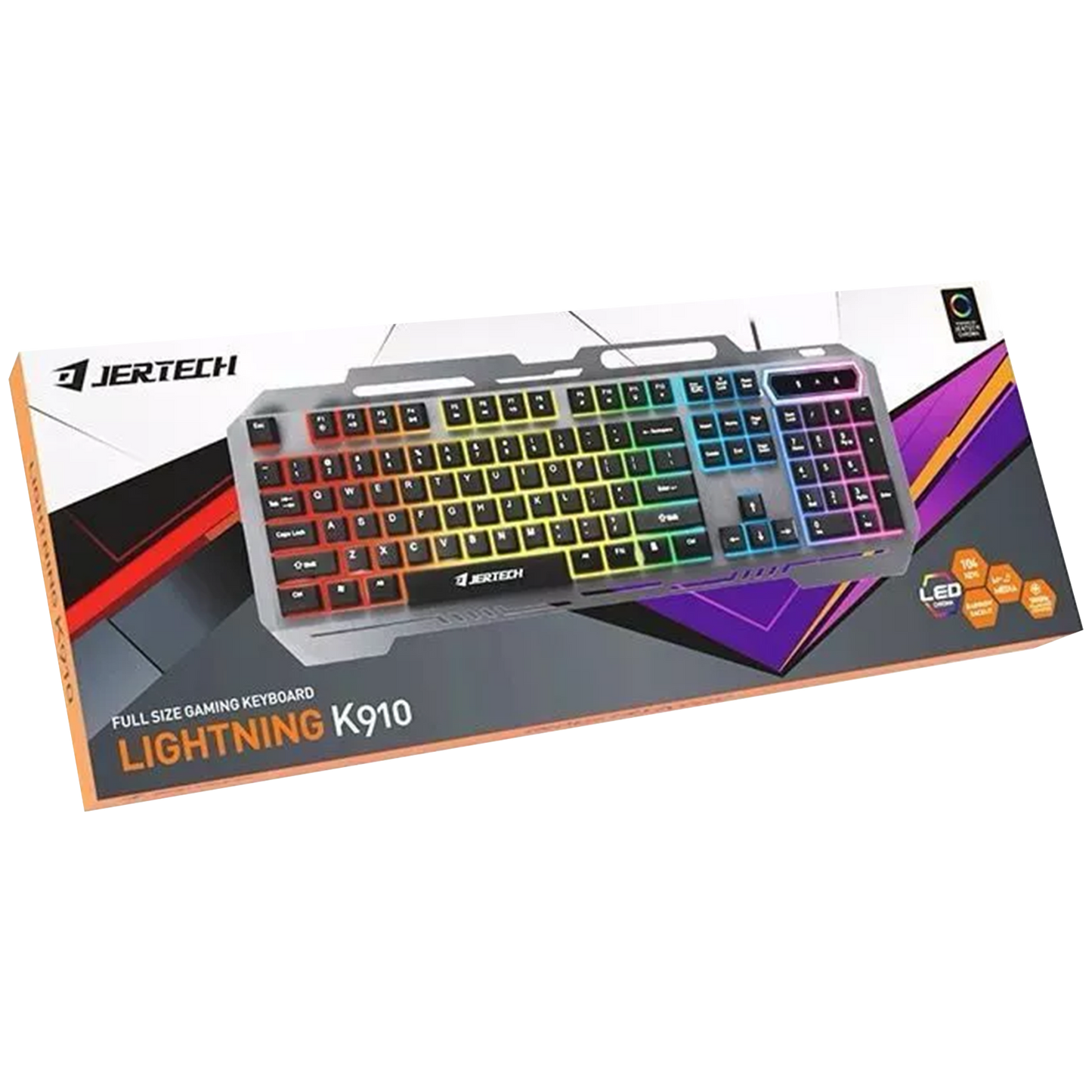 Jertech Lightning K910 Full Size Gaming Keyboard